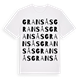White t-shirt med Gransås ordlek t-shirt
