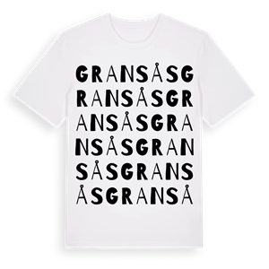 Gransås ordlek t-shirt – ekologisk bomull t-shirt från Pinshirt