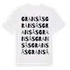 White t-shirt med Gransås ordlek t-shirt