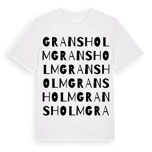 Gransholm ordlek t-shirt – ekologisk bomull t-shirt från Pinshirt