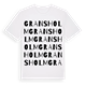 Gransholm ordlek t-shirt