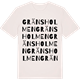 Vintage White t-shirt med Gränsholmen ordlek t-shirt