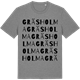 Mid Heather Gray t-shirt med Gräsholma ordlek t-shirt