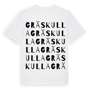 Gräskulla ordlek t-shirt – ekologisk bomull t-shirt från Pinshirt