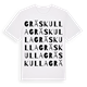 Gräskulla ordlek t-shirt