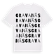 White t-shirt med Gravanäs ordlek t-shirt