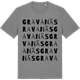 Mid Heather Gray t-shirt med Gravanäs ordlek t-shirt