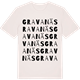 Vintage White t-shirt med Gravanäs ordlek t-shirt