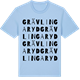 Blue Soul t-shirt med Grävlingaryd ordlek t-shirt