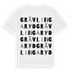 White t-shirt med Grävlingaryd ordlek t-shirt