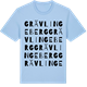 Blue Soul t-shirt med Grävlingeberg ordlek t-shirt