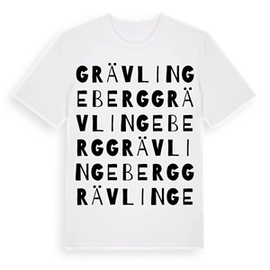 Grävlingeberg ordlek t-shirt – ekologisk bomull t-shirt från Pinshirt