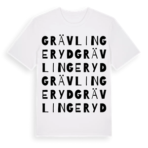 Grävlingeryd ordlek t-shirt – ekologisk bomull t-shirt från Pinshirt