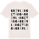 Vintage White t-shirt med Grävlingetånga ordlek t-shirt