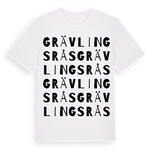 Grävlingsrås ordlek t-shirt – ekologisk bomull t-shirt från Pinshirt