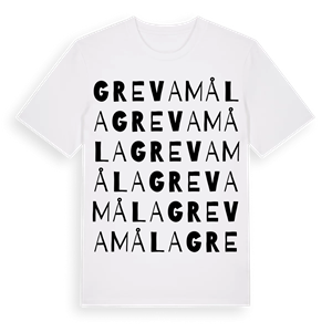 Grevamåla ordlek t-shirt – ekologisk bomull t-shirt från Pinshirt