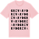 Pink Cotton t-shirt med Grevaryd ordlek t-shirt