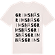 Vintage White t-shirt med Grimsnäs ordlek t-shirt