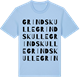 Blue Soul t-shirt med Grindskulle ordlek t-shirt
