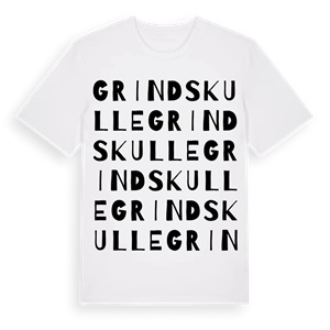 Grindskulle ordlek t-shirt – ekologisk bomull t-shirt från Pinshirt