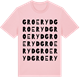 Pink Cotton t-shirt med Groeryd ordlek t-shirt