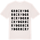 Vintage White t-shirt med Groeryd ordlek t-shirt