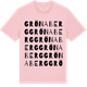 Pink Cotton t-shirt med Grönaberg ordlek t-shirt