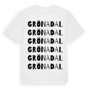 Grönadal ordlek t-shirt – ekologisk bomull t-shirt från Pinshirt