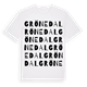 White t-shirt med Grönedal ordlek t-shirt