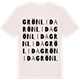 Vintage White t-shirt med Grönlida ordlek t-shirt