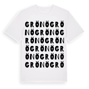 Grönö ordlek t-shirt – ekologisk bomull t-shirt från Pinshirt