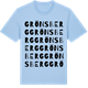 Blue Soul t-shirt med Grönsberg ordlek t-shirt