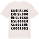 Vintage White t-shirt med Grönskog ordlek t-shirt