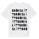White t-shirt med Grönslätt ordlek t-shirt