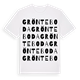White t-shirt med Grönteboda ordlek t-shirt