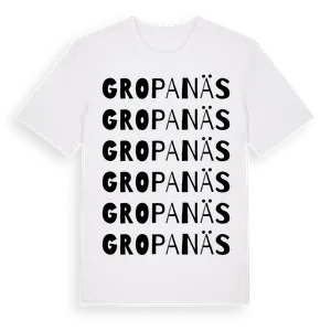 Gropanäs ordlek t-shirt – ekologisk bomull t-shirt från Pinshirt