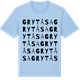 Blue Soul t-shirt med Grytåsa ordlek t-shirt