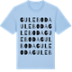 Blue Soul t-shirt med Guleboda ordlek t-shirt