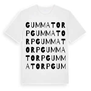 Gummatorp ordlek t-shirt – ekologisk bomull t-shirt från Pinshirt