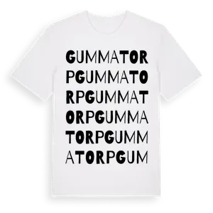 Gummatorp ordlek t-shirt – ekologisk bomull t-shirt från Pinshirt