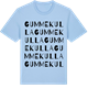Blue Soul t-shirt med Gummekulla ordlek t-shirt