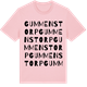 Pink Cotton t-shirt med Gummenstorp ordlek t-shirt