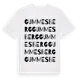 White t-shirt med Gummesberg ordlek t-shirt