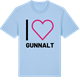 Blue Soul t-shirt med Jag älskar Gunnalt t-shirt stort tryck
