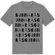 Mid Heather Gray t-shirt med Gunnarås ordlek t-shirt