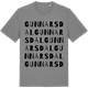 Mid Heather Gray t-shirt med Gunnarsdal ordlek t-shirt