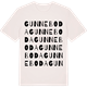 Vintage White t-shirt med Gunneboda ordlek t-shirt