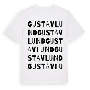 Gustavlund ordlek t-shirt – ekologisk bomull t-shirt från Pinshirt