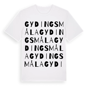 Gydingsmåla ordlek t-shirt – ekologisk bomull t-shirt från Pinshirt