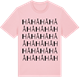 Pink Cotton t-shirt med Hå ordlek t-shirt